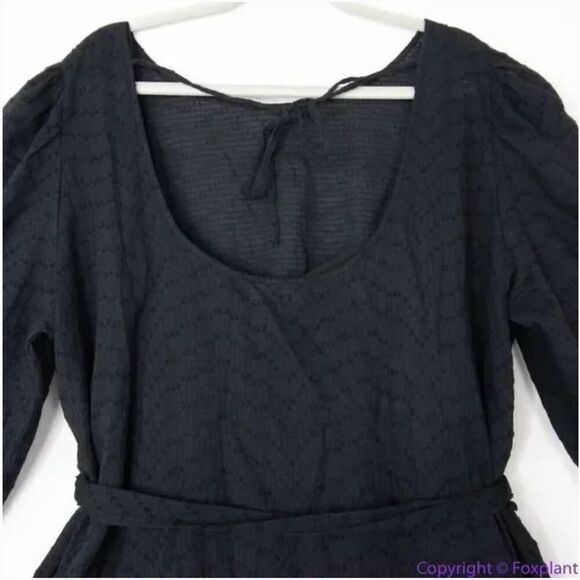 NEW Eloquii 100% cotton‎ black Textured Cotton Easy Day Dress, 20 - Picture 9 of 16